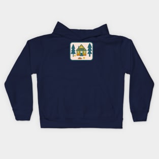 Cosy Cabin (Denim & Oat) Kids Hoodie